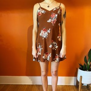 Forever 21 floral autumn mini dress
